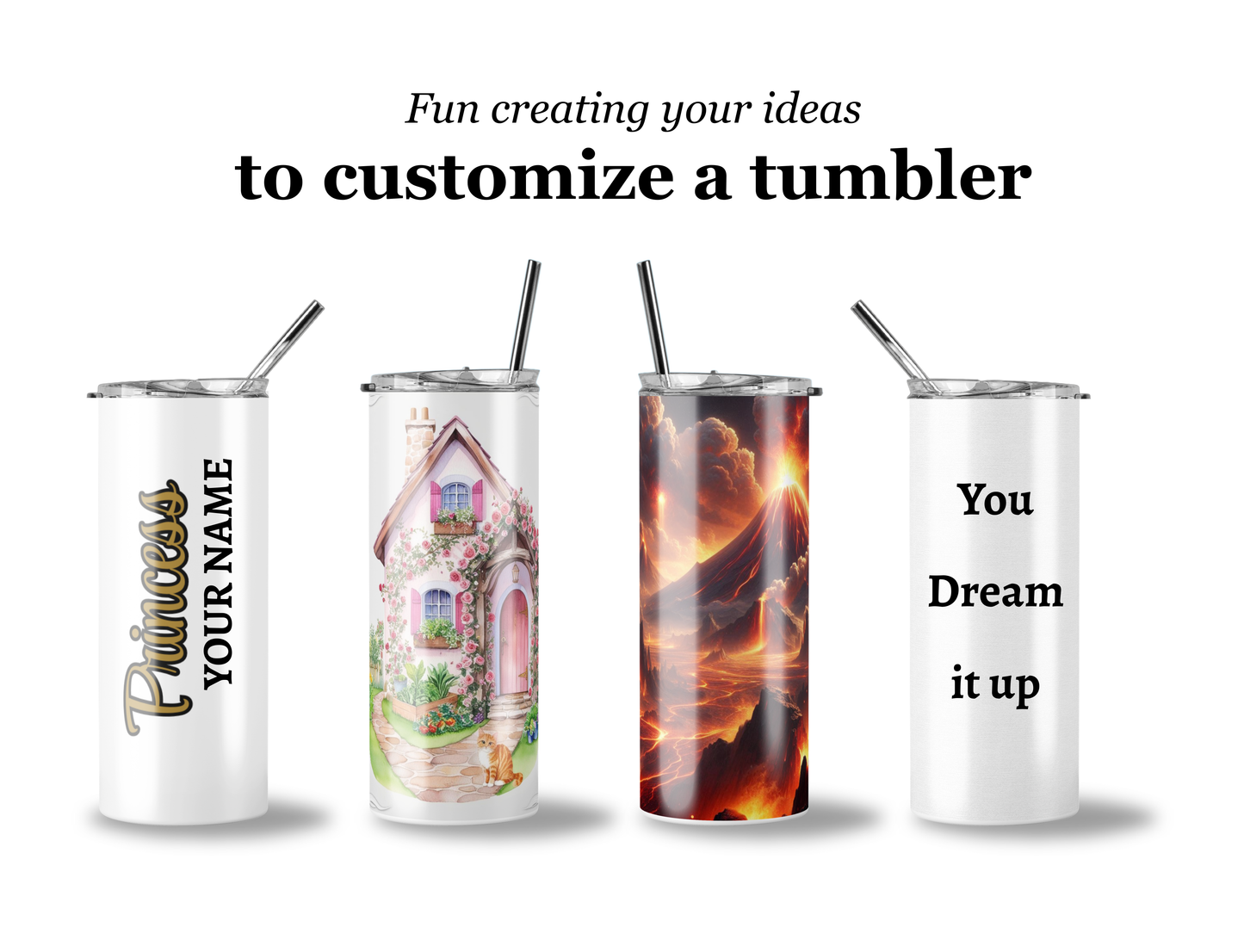20oz Custom Tumbler – Personalized Drink Cup for Moms, Creatives & Gifts