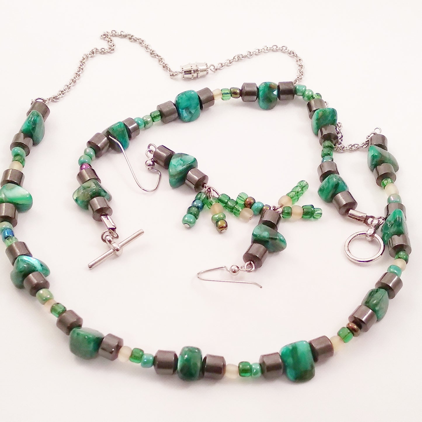 Emerald Cascade Jewelry Set
