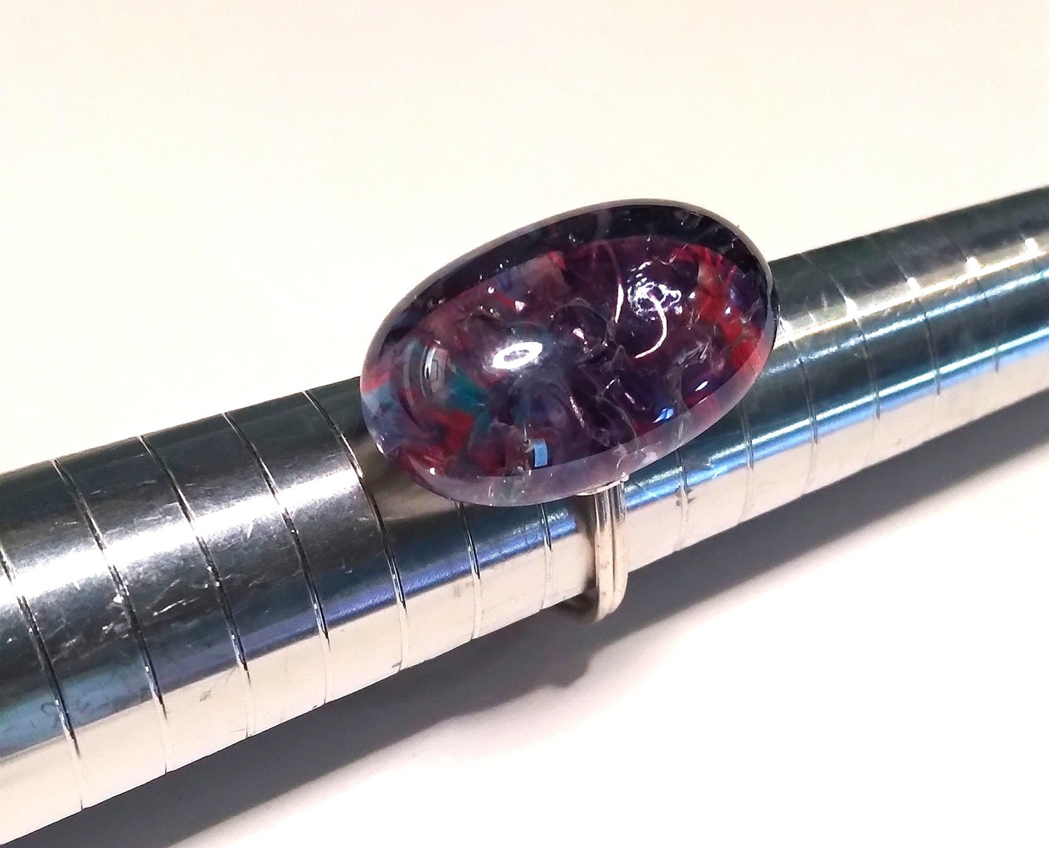 glass gem ring