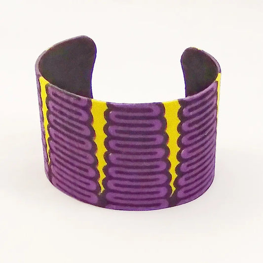 Royal Zigzag Kente Cuff Bracelet