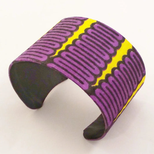 Royal Zigzag Kente Cuff Bracelet