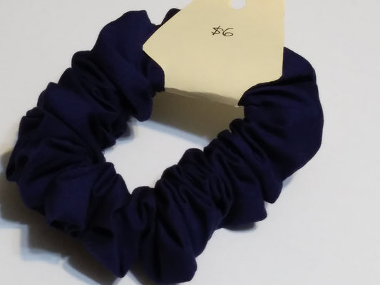 Navy Blue Scrunchies