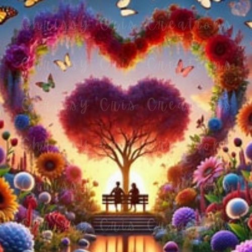 Valentine's Heart Tree Design Bundle