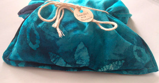 blue lavender scented rice therapy bag