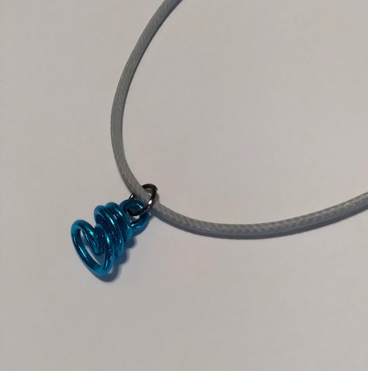 blue swirled necklace