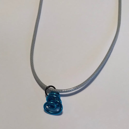 blue swirled necklace