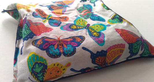 Butterfly Print Lavender Rice Therapy Bag