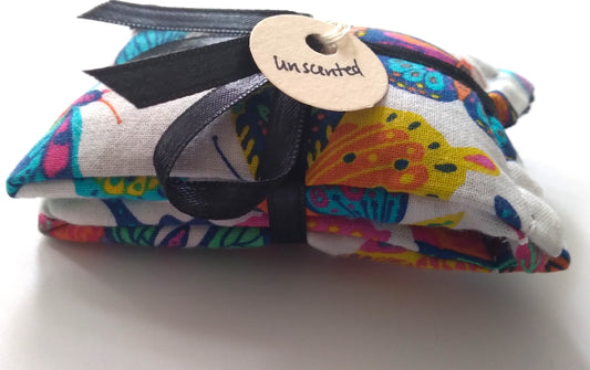Butterfly Print Unscented Rice Hand Warmers