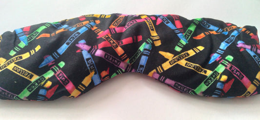 Crayon Print Lavender Scented Rice Eye Mask