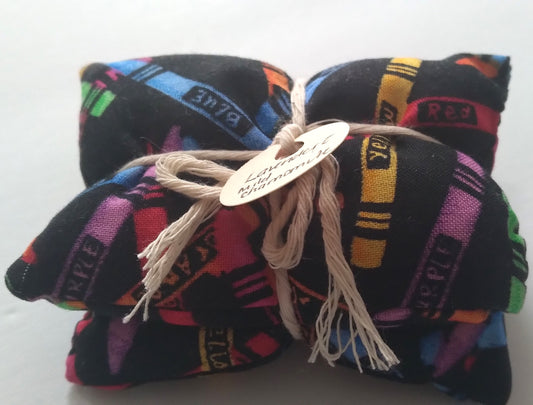 crayon print lavender scented rice hand warmers