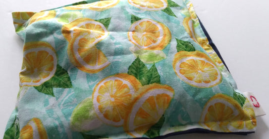 Lemony Print Unscented Therapy Rice Bag