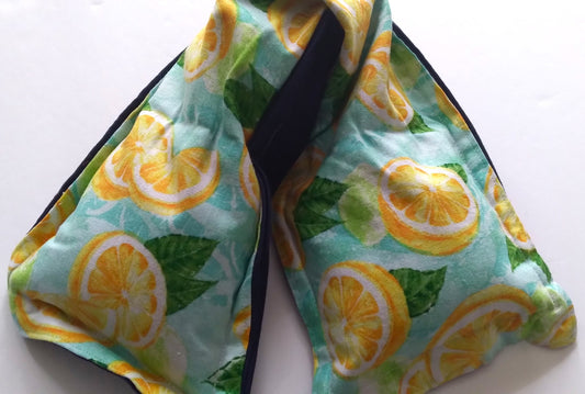 lemony print lavender scented rice therapy bag