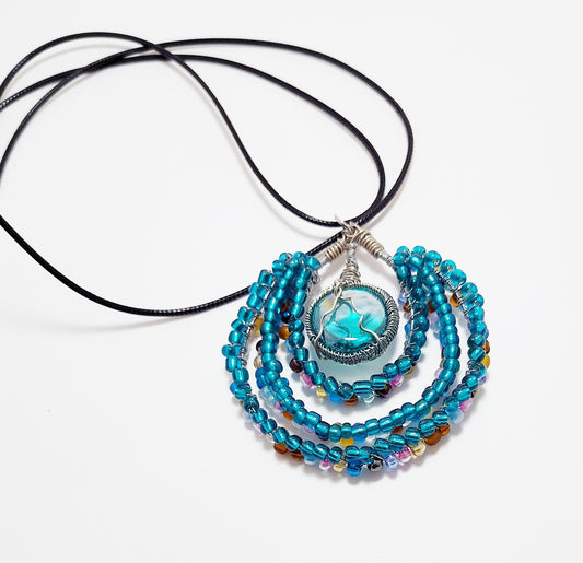 Blues reversible necklace